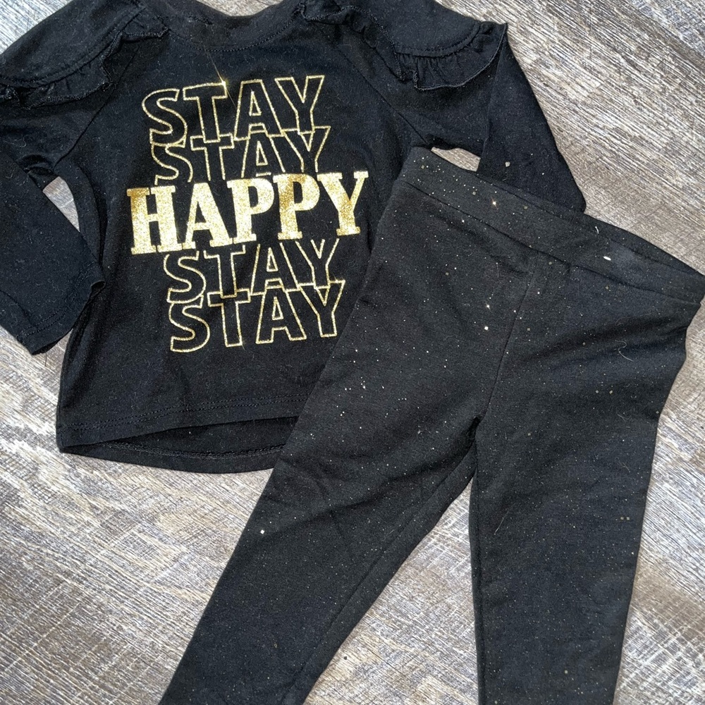 Black and gold set